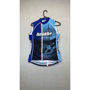 Primal Wear‎ RAGBRAI XLI Women's Small Sleeveless Cycling Jersey Full Zip Blue